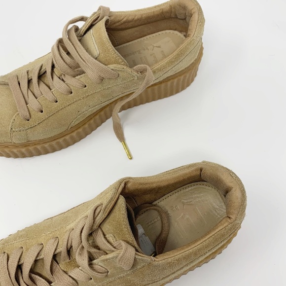 FENTY x Puma Creeper Platform Tan Sneakers 7.5 - Picture 6 of 11